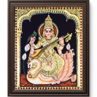 Saraswathi Tanjore Painting