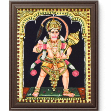 Anjaneya Swamy Tanjore Painting