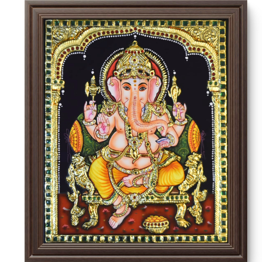 Ganesha Tanjore Painting