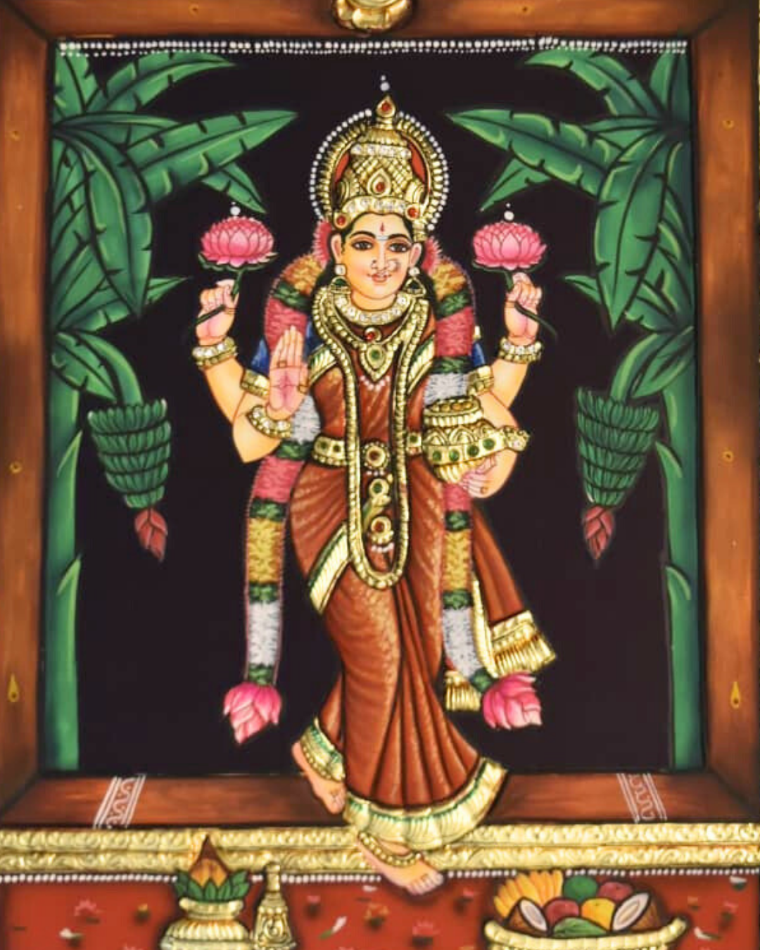 Lakshmi Tanjore Painting - Image 3