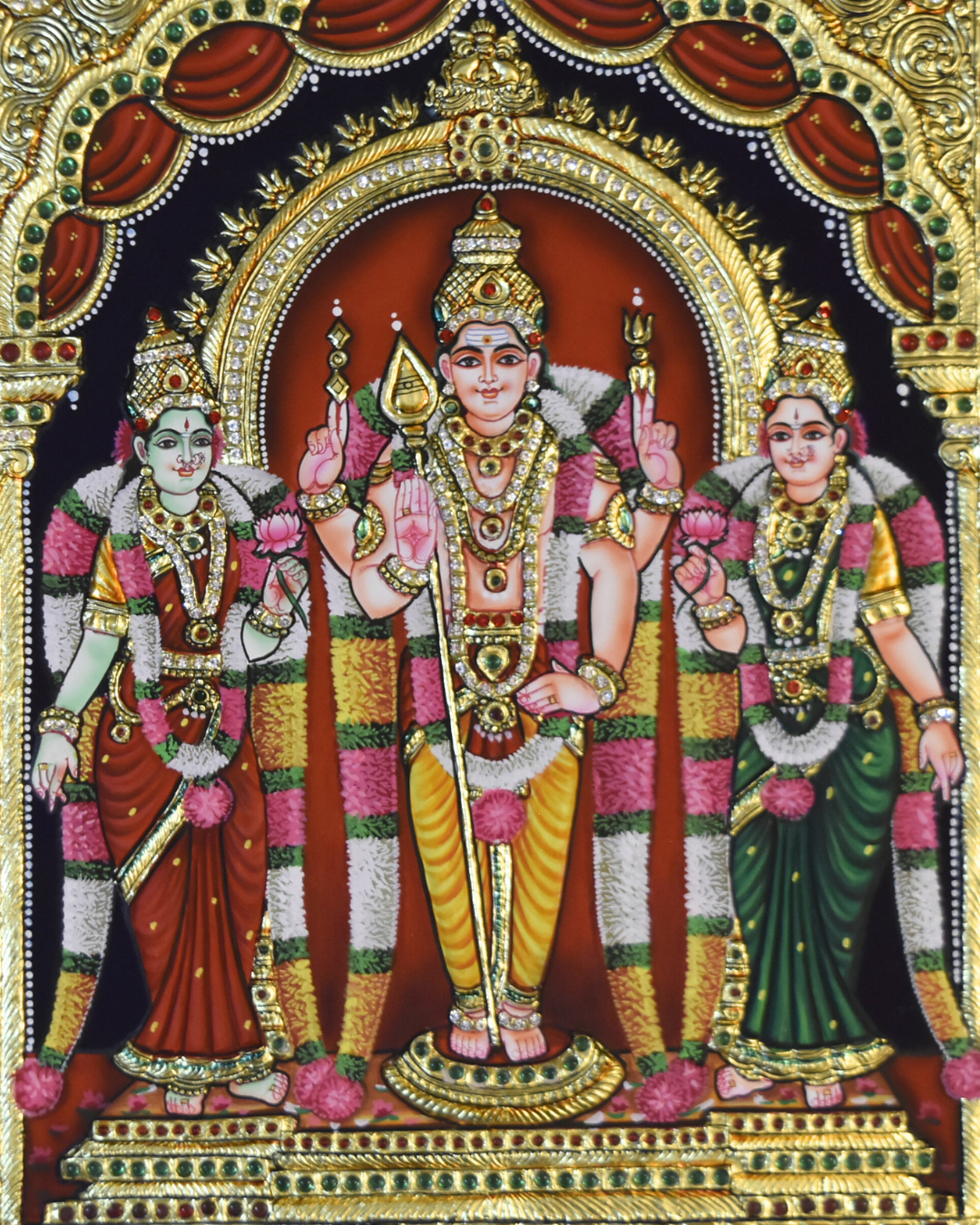 Murugan Tanjore Painting - Image 2