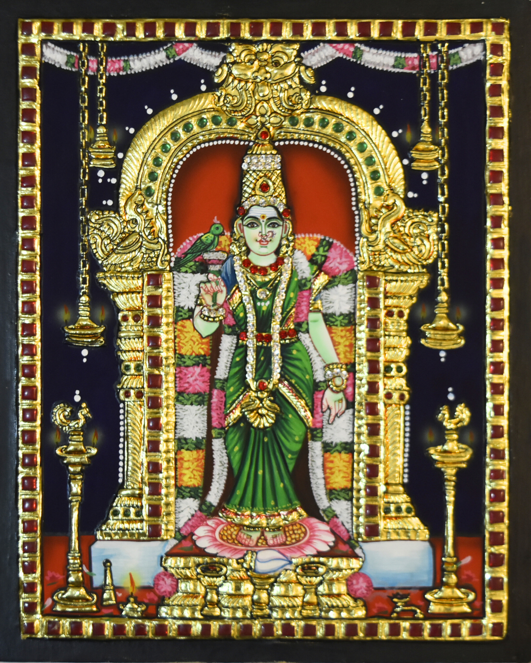 Meenakshi Tanjore Painting