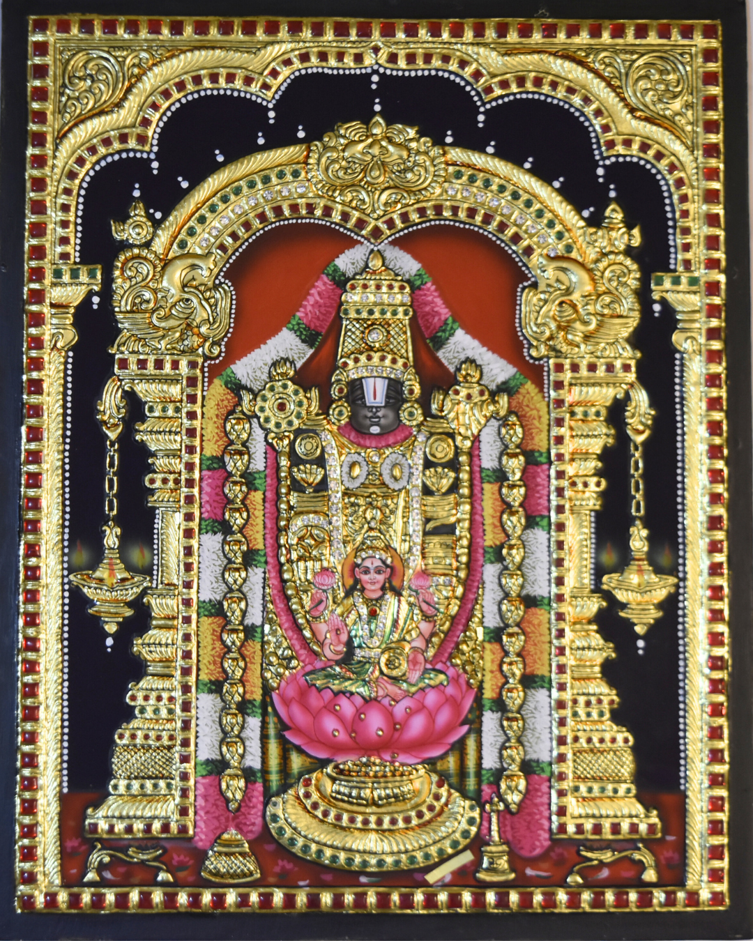 Balaji Tanjore Painting - Image 3
