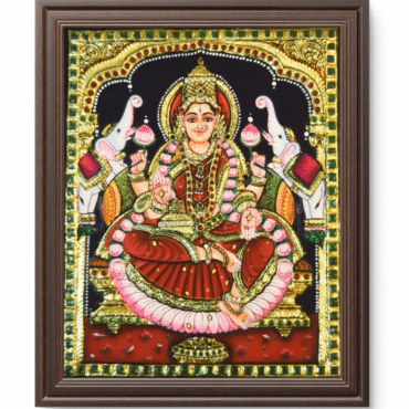 Gaja Lakshmi Tanjore Painting