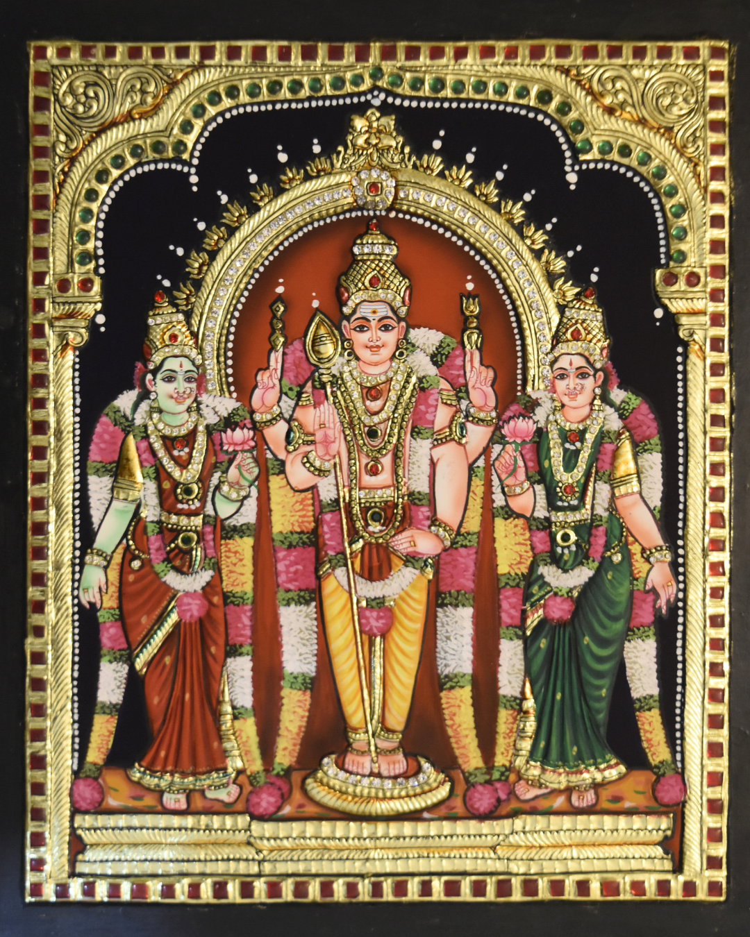 Muragan Tanjore Painting - Image 3