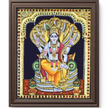 Vishnu Deva Tanjore Painting
