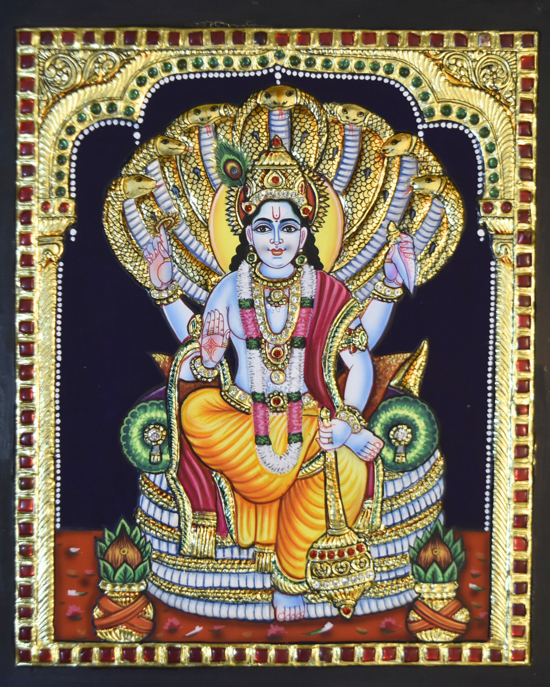 Vishnu Tanjore Painting