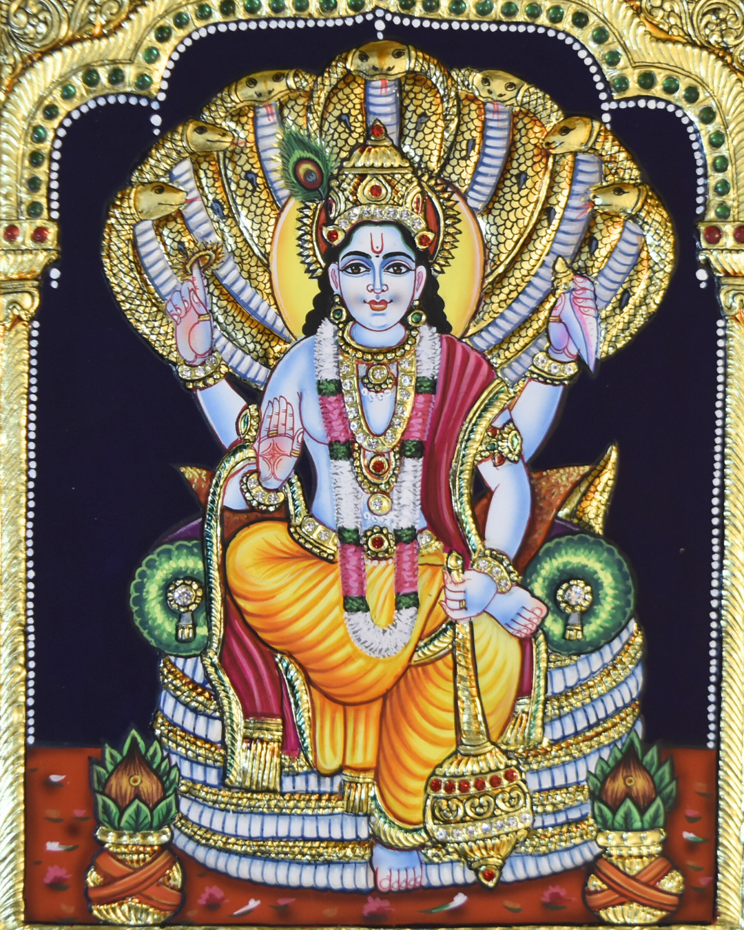 Vishnu Tanjore Painting